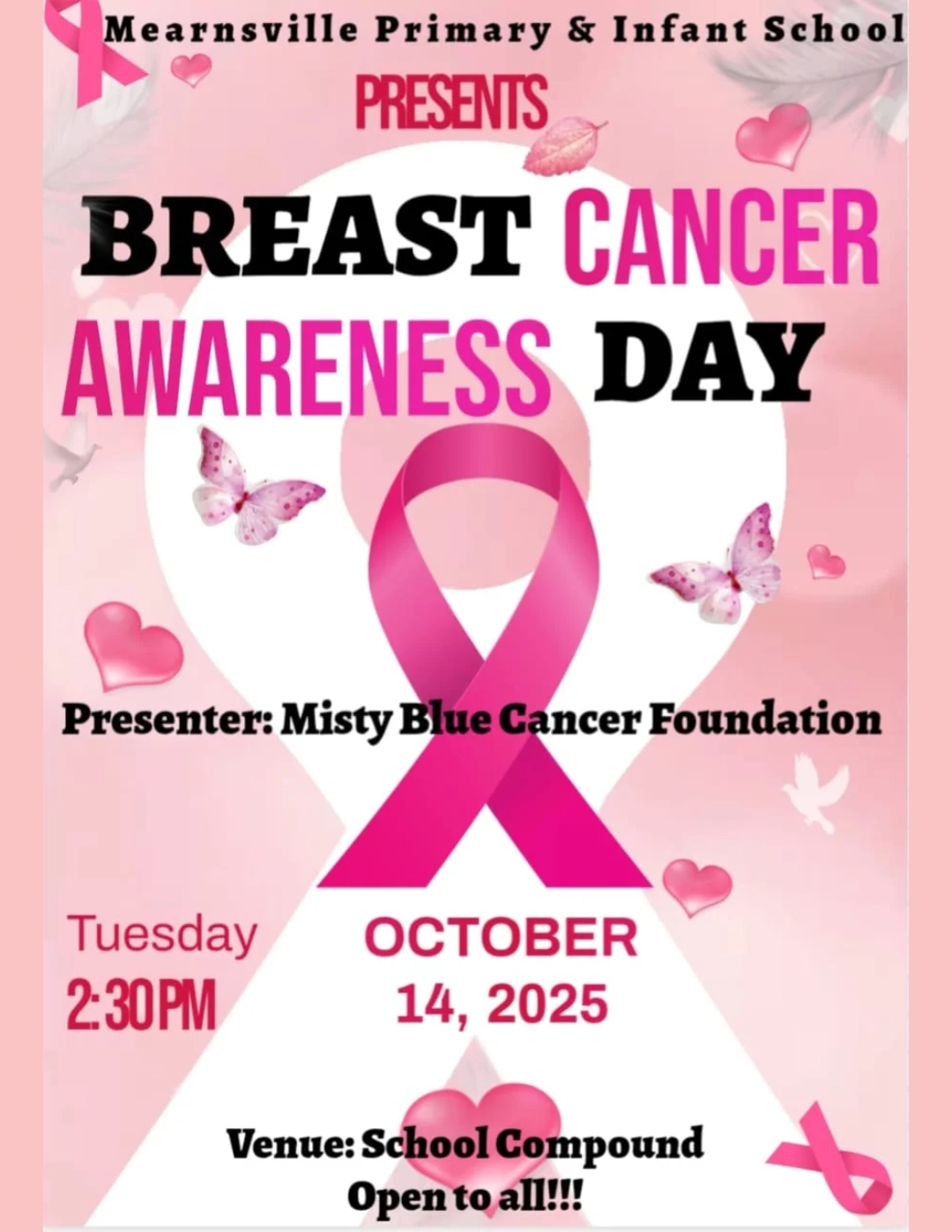 Breast Cancer Awaernes Month October 14th