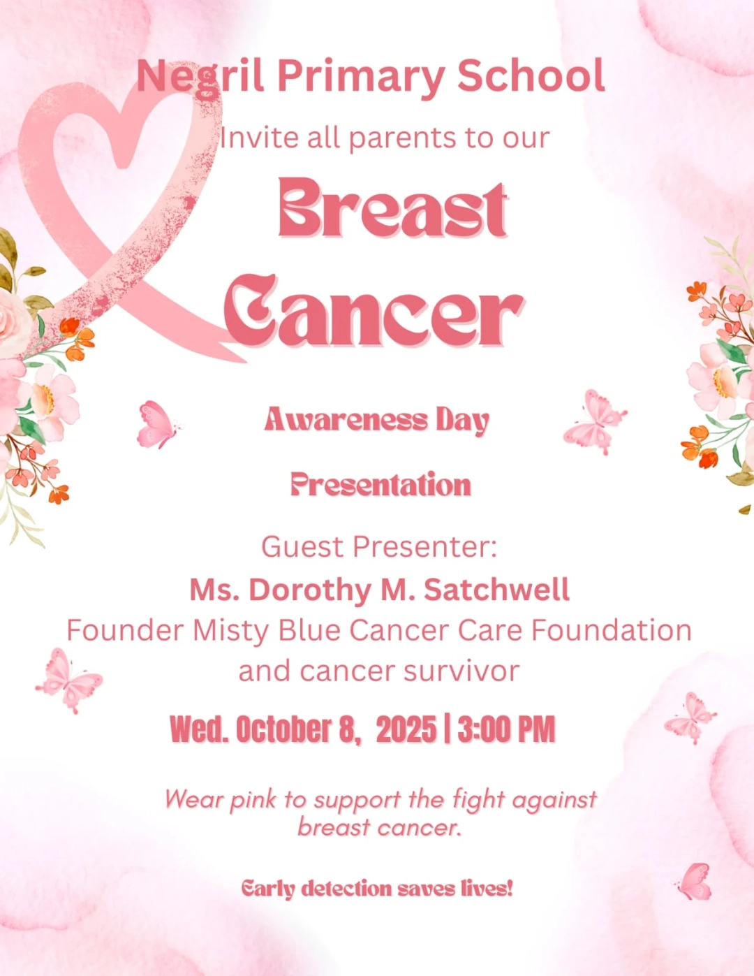 Breast Cancer Awareness Day October 8th 2025