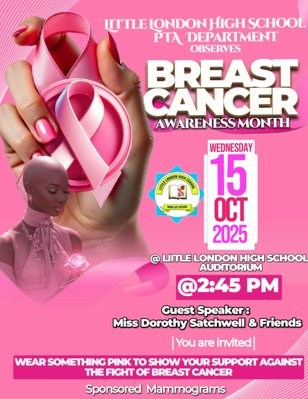 Breast Cancer Awareness Month October 15th 2025